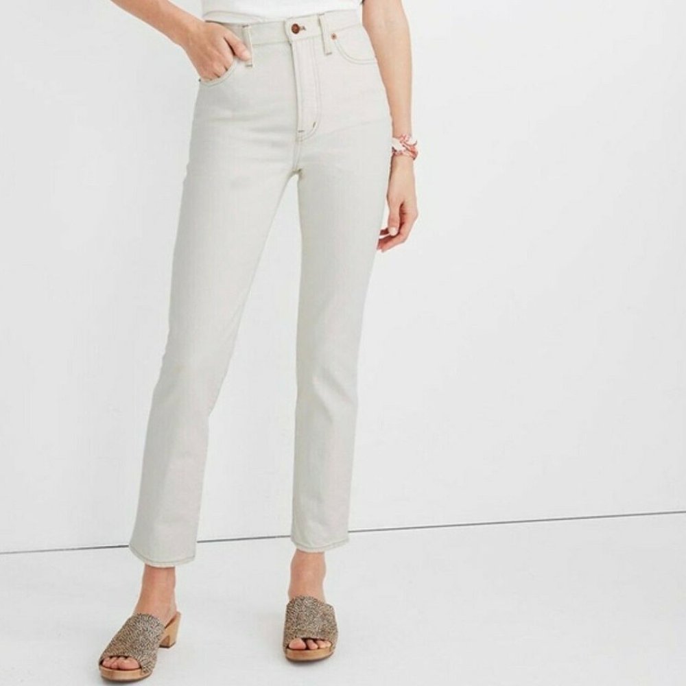 Madewell Perfect Vintage Crop Jean - Tile White 28